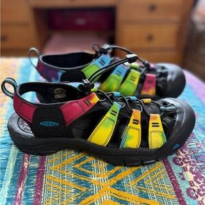Keen Women’s Multicolor Sandals Tie-dye Size 9 Adjustable Newport Retro